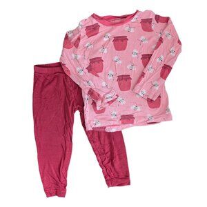 Kickee Pants Bamboo Honey Pot Bees PJ Set 12-18M